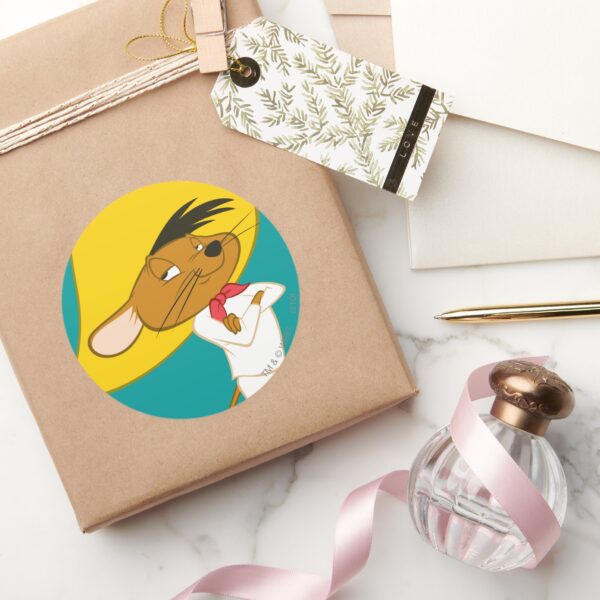 SPEEDY_GONZALES™_Confident_Color_Classic_Round_Sticker_5 SPEEDY GONZALES™ Confident Color Classic Round Sticker