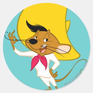 SPEEDY GONZALES™ Mustache Classic Round Sticker
