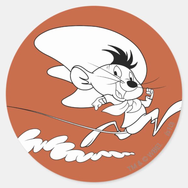 SPEEDY_GONZALES™_Run_Art_Classic_Round_Sticker_1 SPEEDY GONZALES™ Run Art Classic Round Sticker