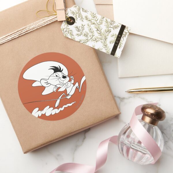 SPEEDY_GONZALES™_Run_Art_Classic_Round_Sticker_5 SPEEDY GONZALES™ Run Art Classic Round Sticker