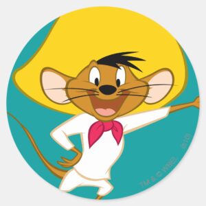 SPEEDY GONZALES™ Standing Classic Round Sticker