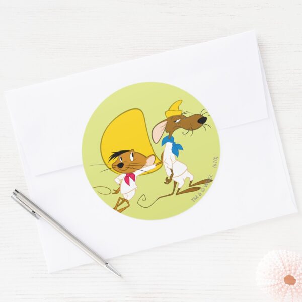SPEEDY GONZALES™ And Slowpoke Classic Round Sticker