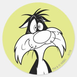 SYLVESTER™_Silly_Classic_Round_Sticker_1 SYLVESTER™ Silly Classic Round Sticker