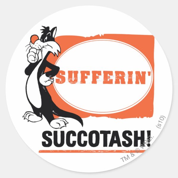 SYLVESTER™ Sufferin Succotash Classic Round Sticker