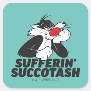 SYLVESTER™ Sufferin Succotash Sulking Square Sticker