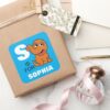 S_is_for_Snuffleupagus___Add_Your_Name_Square_Sticker_5 S Is For Snuffleupagus Add Your Name Square Sticker
