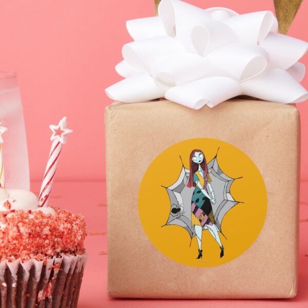 Sally_in_Spider_Web_Classic_Round_Sticker_6 Sally In Spider Web Classic Round Sticker