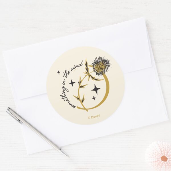 Sally's_Thistle_-_Something_In_The_Wind_Classic_Round_Sticker_3 Sallys Thistle Something In The Wind Classic Round Sticker