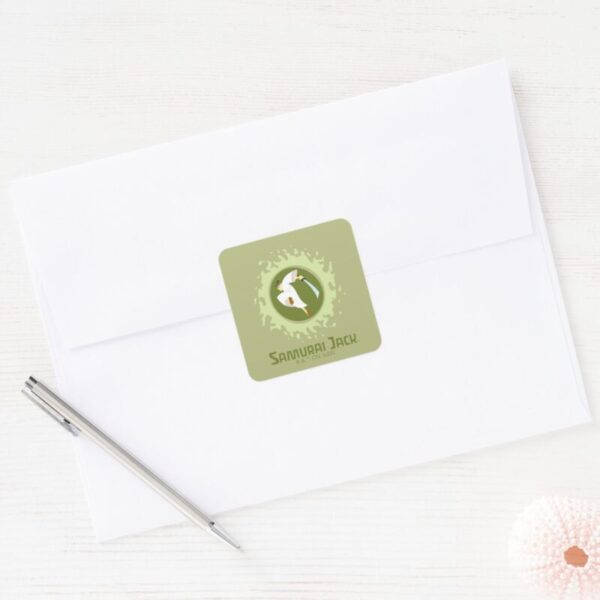 Samurai_Jack_Leaping_Graphic_Square_Sticker_3 Samurai Jack Leaping Graphic Square Sticker