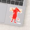 Samurai Jack Red Warrior Graphic Sticker