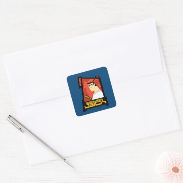Samurai_Jack_Smiling_Futuristic_Frame_Graphic_Square_Sticker_3 Samurai Jack Smiling Futuristic Frame Graphic Square Sticker