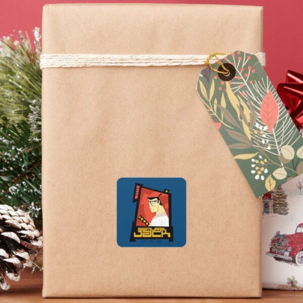 Samurai_Jack_Smiling_Futuristic_Frame_Graphic_Square_Sticker_6 Samurai Jack Smiling Futuristic Frame Graphic Square Sticker