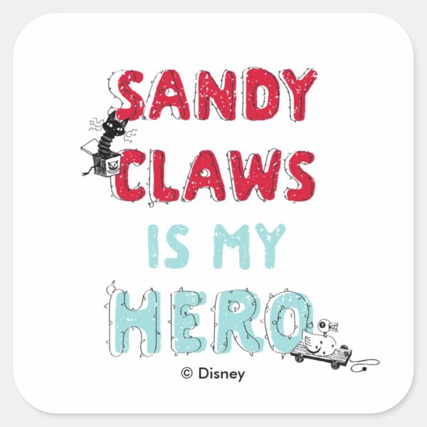 Sandy_Claws_is_my_Hero_Square_Sticker_1 Sandy Claws Is My Hero Square Sticker