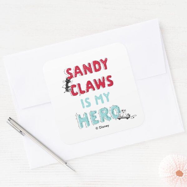 Sandy_Claws_is_my_Hero_Square_Sticker_3 Sandy Claws Is My Hero Square Sticker