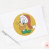 Santa_Donald_Duck_Classic_Round_Sticker_3 Santa Donald Duck Classic Round Sticker
