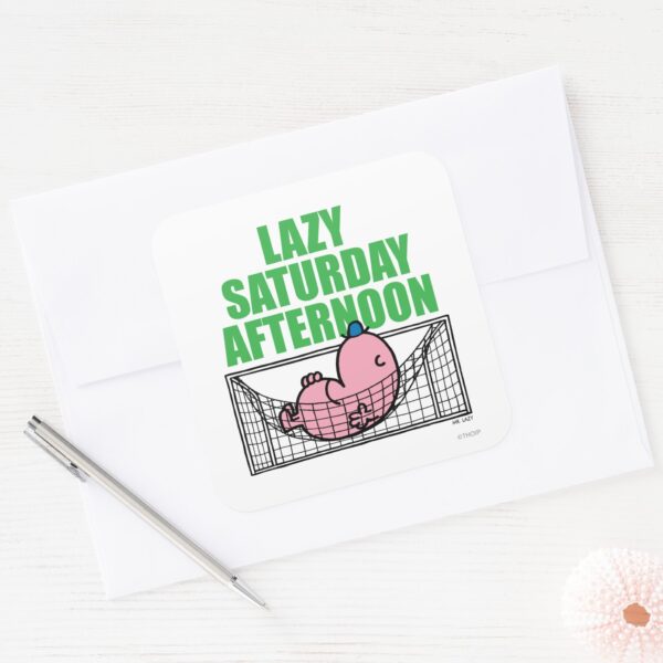 Saturday_Afternoon_With_Mr._Lazy_Square_Sticker_3 Saturday Afternoon With Mr. Lazy Square Sticker