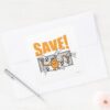 Save!_Square_Sticker_3 Save Square Sticker