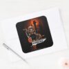 Scarecrow Orange Graphic Square Sticker