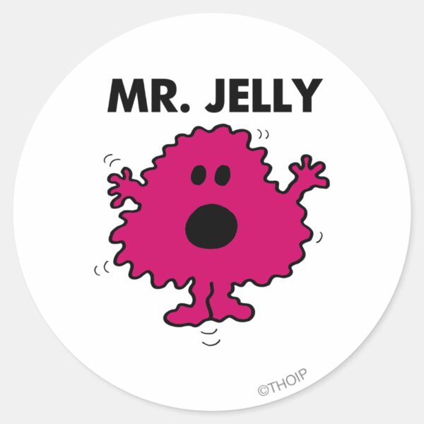 Scared_&_Nervous_Mr._Jelly_Classic_Round_Sticker_1 Scared Nervous Mr. Jelly Classic Round Sticker