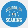 School_of_Scaring_Classic_Round_Sticker_1 School Of Scaring Classic Round Sticker