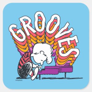 Schroeder Grooves Square Sticker