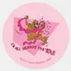 Scooby Doo Im All Hearts For You Classic Round Sticker