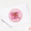 Scooby Doo Im All Hearts For You Classic Round Sticker