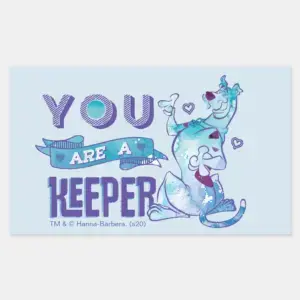 Scooby Doo You Are A Keeper Rectangular Sticker