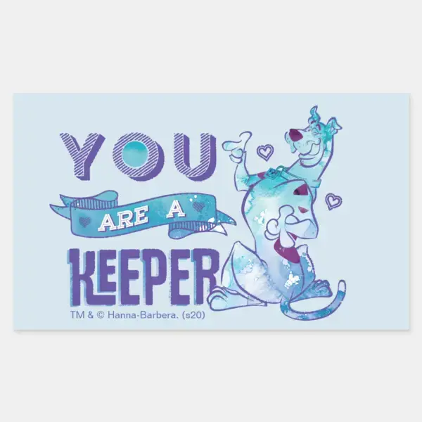 Scooby-Doo_-_You_Are_A_Keeper_Rectangular_Sticker_1 Scooby Doo You Are A Keeper Rectangular Sticker