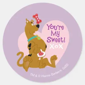 Scooby Doo Youre My Sweet Classic Round Sticker
