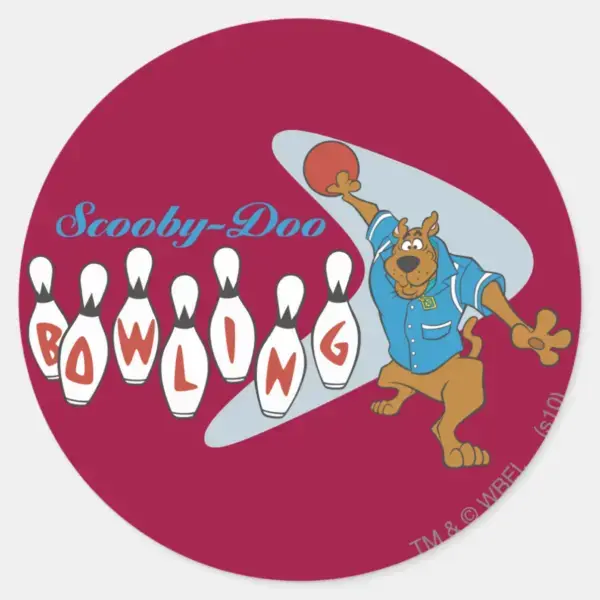 Scooby-Doo_Boliches_Classic_Round_Sticker_1 Scooby Doo Boliches Classic Round Sticker