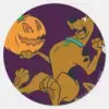 Scooby-Doo_Carving_Pumpkin_Classic_Round_Sticker_1 Scooby Doo Carving Pumpkin Classic Round Sticker