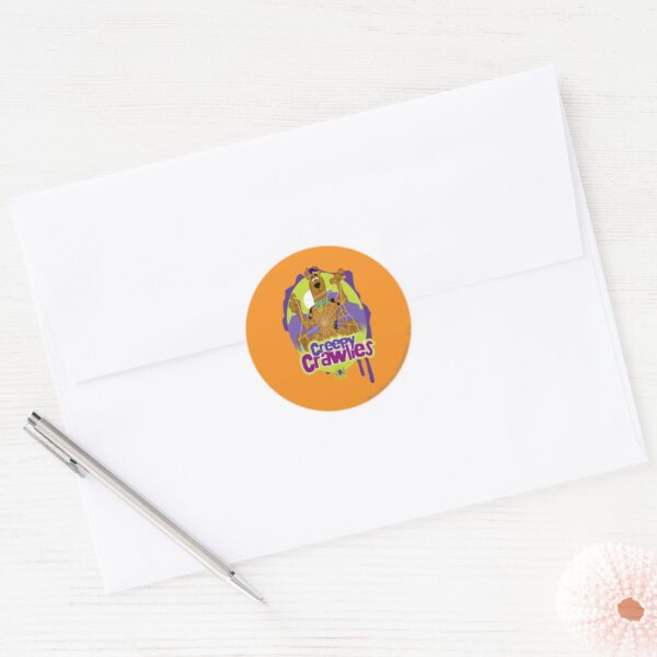 Scooby-Doo_Creepy_Crawlies_Classic_Round_Sticker_3 Scooby Doo Creepy Crawlies Classic Round Sticker