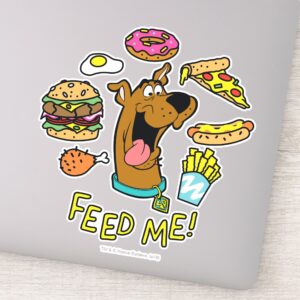Scooby Doo Feed Me Sticker