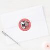 Scooby Doo Halftone Scooby Snacks Classic Round Sticker