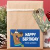 Scooby Doo Happy Face Happy Birthday Rectangular Sticker