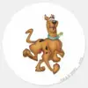Scooby Doo Happy Walk Classic Round Sticker