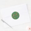 Scooby Doo Holiday Snack Lights Pattern Classic Round Sticker
