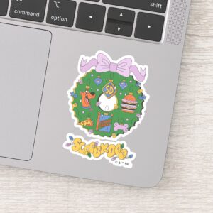 Scooby Doo Holiday Snack Wreath Graphic Sticker