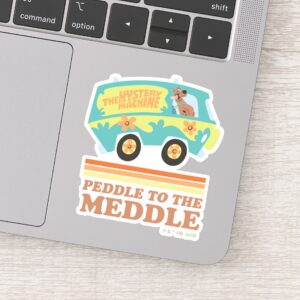 Scooby Doo Mystery Machine Peddle To The Meddle Sticker