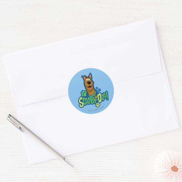 Scooby-Doo_Paw_Print_Character_Badge_Classic_Round_Sticker_3 Scooby Doo Paw Print Character Badge Classic Round Sticker