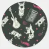 Scooby Doo Punk Guitar And Amp Pattern Classic Round Sticker