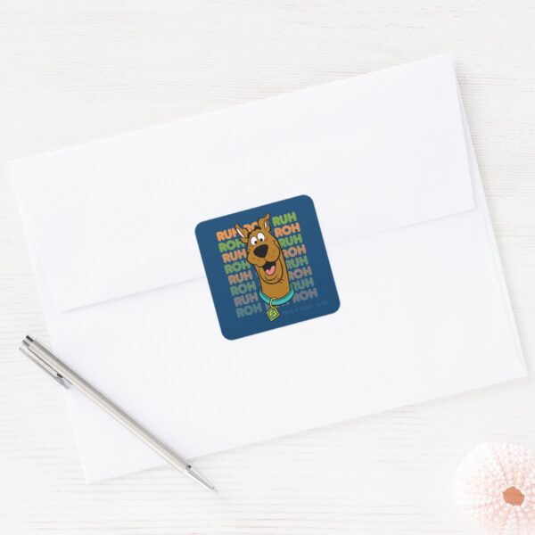 Scooby-Doo_Ruh_Roh_Square_Sticker_3 Scooby Doo Ruh Roh Square Sticker