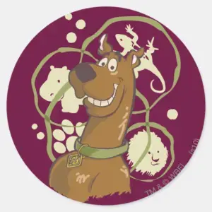 Scooby Doo Safari Icons Classic Round Sticker