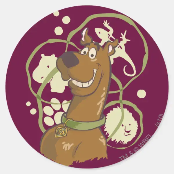 Scooby-Doo_Safari_Icons_Classic_Round_Sticker_1 Scooby Doo Safari Icons Classic Round Sticker