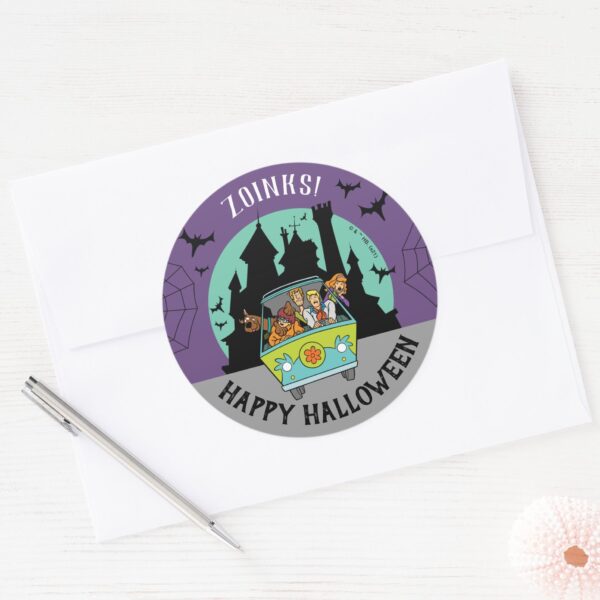 Scooby-Doo_Spooktacular_Halloween_Party_Classic_Round_Sticker_4 Scooby Doo Spooktacular Halloween Party Classic Round Sticker