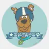 Scooby-Doo_Sports_Classic_Round_Sticker_1 Scooby Doo Sports Classic Round Sticker