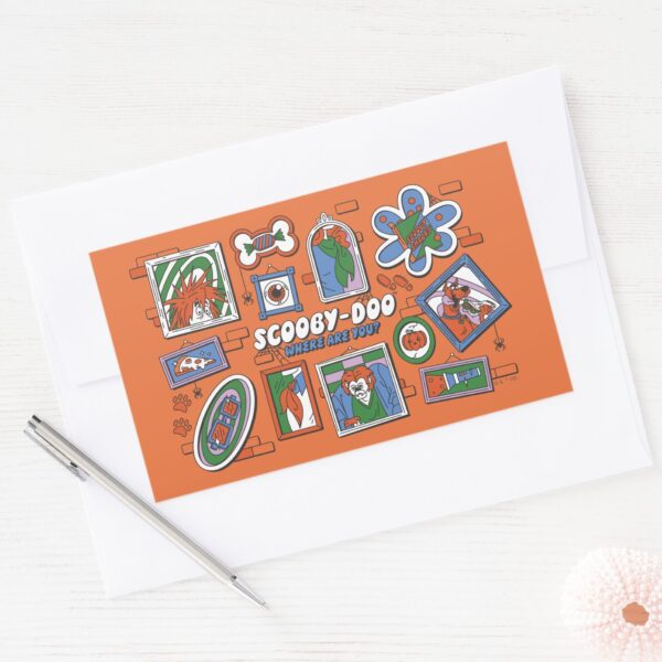 Scooby-Doo_Wall_of_Halloween_Picture_Frames_Rectangular_Sticker_3 Scooby Doo Wall Of Halloween Picture Frames Rectangular Sticker