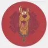 Scooby Doo Where Are You Tribal Graphic Classic Round Sticker