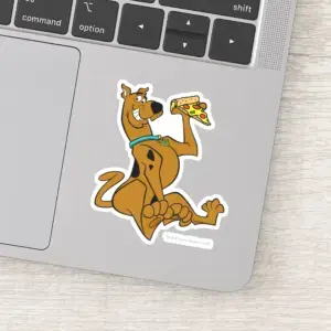 Scooby Doo With Pizza Slice Sticker